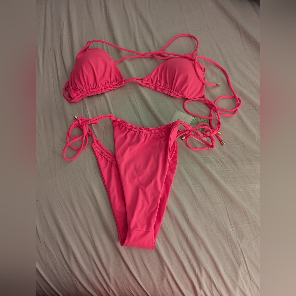 NWT XL BuffBunny Pink Bikini